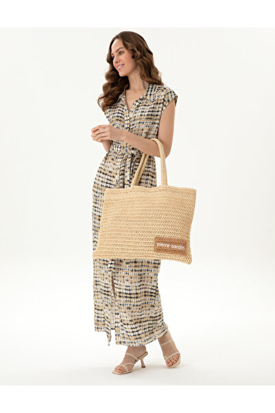 Pierre Cardin Bež slamnata torba preko ramena Torba 50318366-VR011