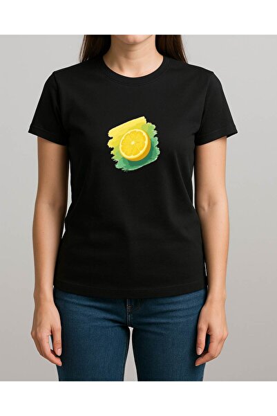 TREND YANKI تي شيرت نسائي (ليموني)