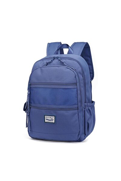 SMART BAGS Sırt Çantası Okul Boyu Kalem Kutusu Hediyeli 3237 - Jeans Mavi