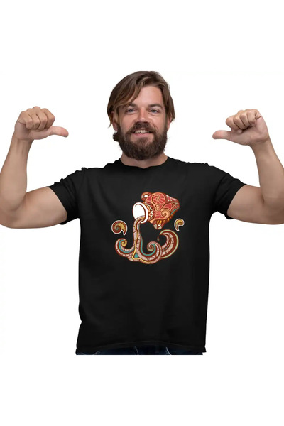 OEM Men's T-Shirt Aquarius Zodiac Horoscope Aquarius Mandala Astrology