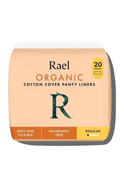 Rael_SA فوط صحية يومية كورية من القطن العضوي من رايل، عبوة من 20 قطعة، للنساء