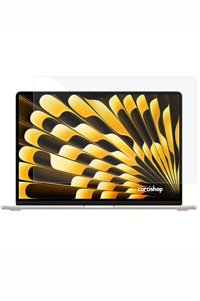 corcishop Apple Macbook Air 15 Inç 2025 A3241 M4 İle Uyumlu Ekran Koruyucu Parlak Nano Film