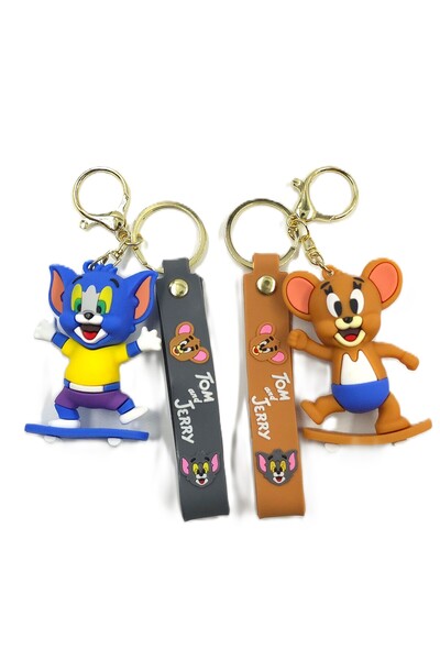 Tajemny Breloc din silicon 3D din personaj piese Tom & Jerry - Breloc pentru ...