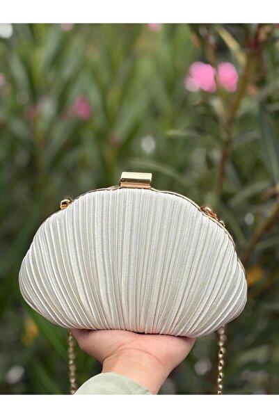 bag and shine İstiridye Model Şık Tasarım Abiye Çanta