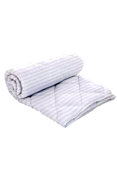 PATONE Winter quilt, 140x210cm, 100% natural wool, polycotton damask, quilted, white