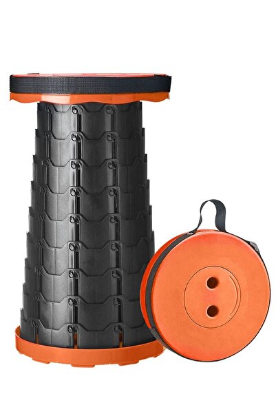 Generic كرسي مارغون القابل للطي والتلسكوبي للتخييم باللون البرتقالي