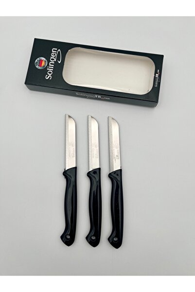 Solingen Orijinal Ritter Simli 3 Adet Meyve Bıçağı Siyah