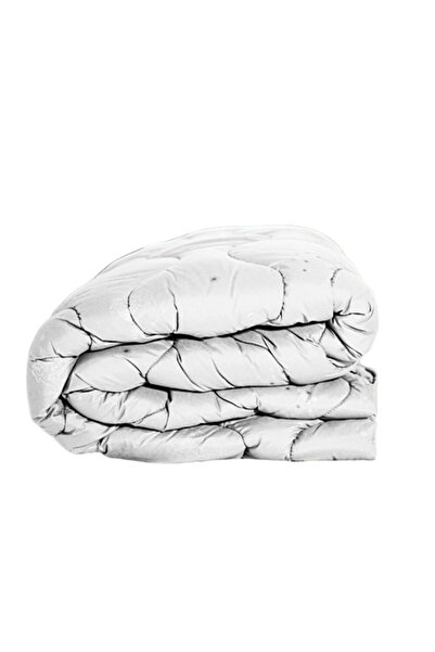 PATONE Winter quilt, quilted, wool, polycotton cover, 180x210cm, for double bed, white