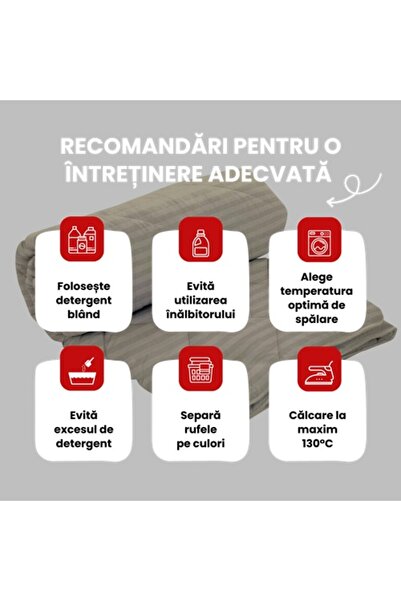 PATONE Winter quilt, 180x210cm, 100% natural wool, polycotton damask, quilted, beige