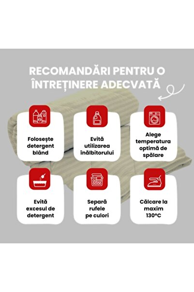 PATONE Winter quilt, 160x210cm, 100% natural wool, polycotton damask, quilted, butter