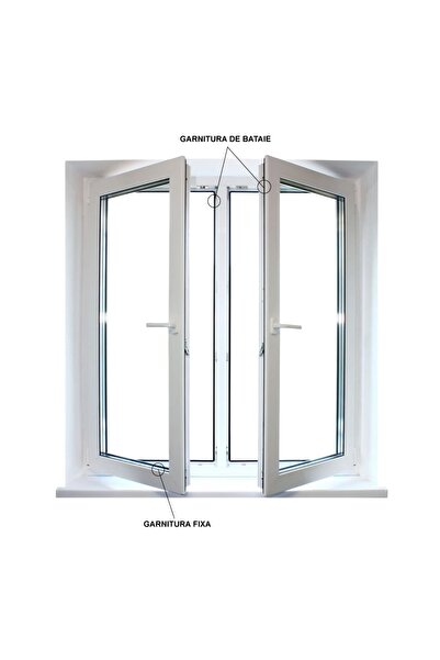 OEM Garnitura termopan (cheder) etansare Gealan, tamplarie PVC, clasa A, de bataie, negru, 20 ml