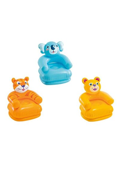 Generic INTEX 1- Piece Elegantly Design Happy Animal Chair Assorted - Style May Vary, Portable, Durable an