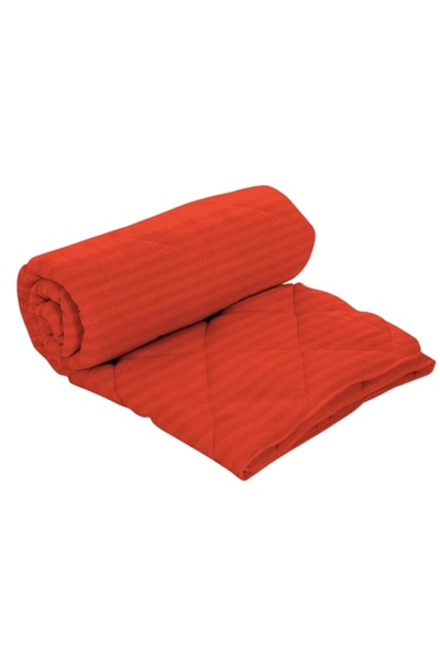 PATONE Winter quilt, 160x210cm, 100% natural wool, polycotton damask, quilted, orange