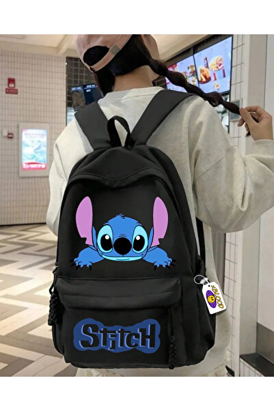1blood My Stitch Baskılı Okul Sırt Çantası