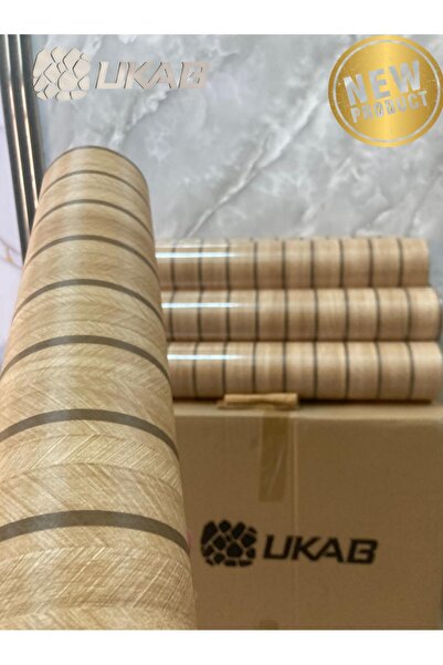 UKAB DEKOR Kendinden Yapışkanlı Ahşap Görünümlü Akustik Duvar Paneli 60x280 cm