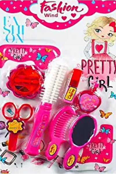 Genel Markalar Güzellik Makyaj Seti Kız Çocuklarına 7 Parça Kuaför Bakım Seti
