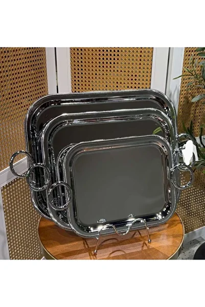 ALMASA Serving trays, set of 3