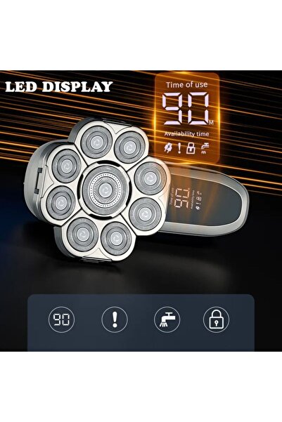 ExoVik Electric Shaver for Men, Multifunctional 6 in 1, Waterproof - IPX6 protection,