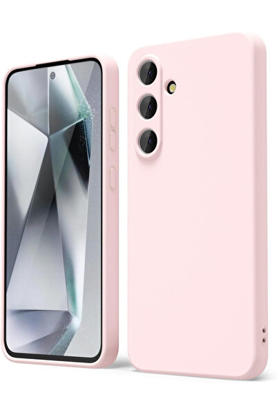 Samsung A16 Uyumlu – Pembe Lansman Seri Liquid Silikon Kılıf, Darbe Emici, Yumuşak Koruyucu Kapak