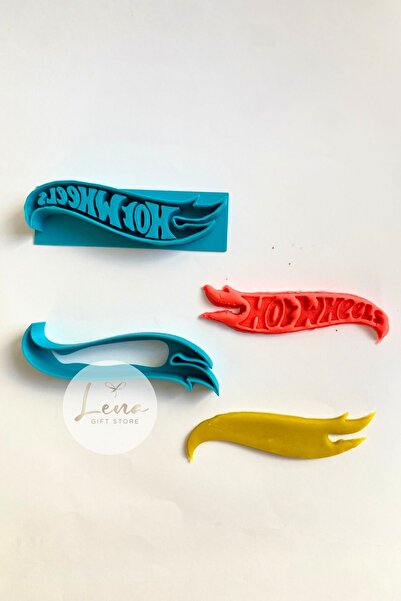 Lena Gift Store H Ot Wheels Lettering Cookie Cake Sugar Dough Pastry Mold and...