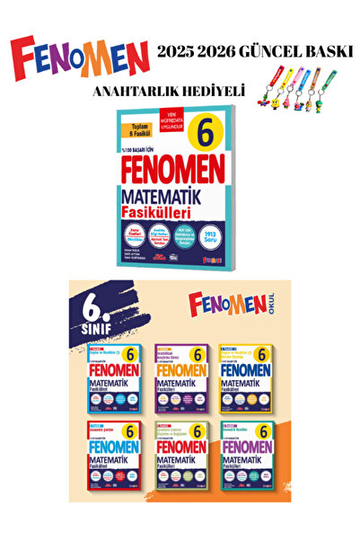 Fenomen Yayıncılık 6.sınıf Matematik Fasikül seti 6 lı 2025 2026 YENİ ÜRÜN