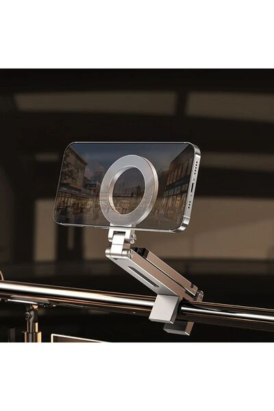 ExoVik Trepied pliabil din aluminiu cu suport pentru telefon, compact
