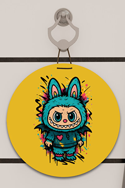 Dormot Imprimare digitală galbenă, standard, tematică colorată Labubu, orname...