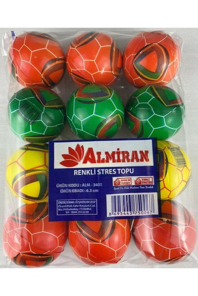 gnsstore Almiran Stres Topu 6.3Cm -12 Renkli