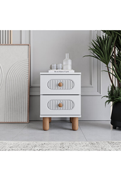 MONZIO Milen 2 Çekmeceli Komodin %100 MDF