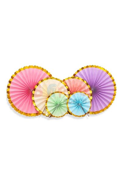 gnsstore Brş Kağıt Yelpaze 6 Lı Varaklı Set