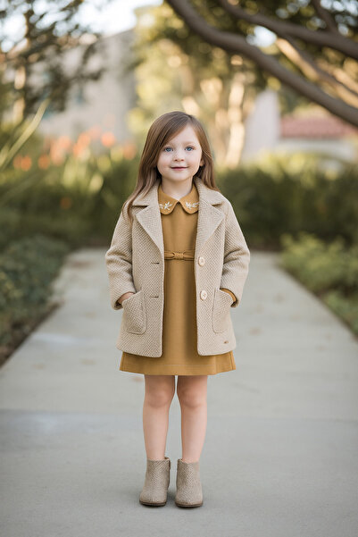 XO Kids طقم فستان مع معطف للفتيات من عمر 1-5 سنوات 4037