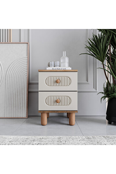 MONZIO Milen 2 Çekmeceli Komodin %100 MDF