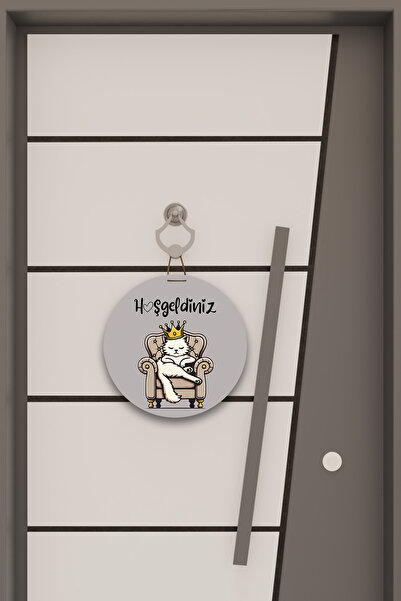 Dormot Digital Print Gray, Standard, This Is Our Kitten Theme, Door Ornament, Wall Ornament