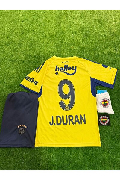 SPECİAL ARENA .F.E.N.E.R.B.A.H.Ç.E. 2025/26 DEPLASMAN SARI # J.DURAN # ÇOCUK FORMASI 4LÜ SET