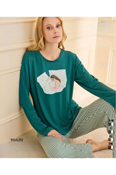 İpek Γυναικείο σετ πιτζάμες με μακρυμάνικο λαιμόκοψη