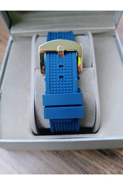 Enjoy Men's Wristwatch Gold Case Blue Dial Timeless Elegance,Strong Style