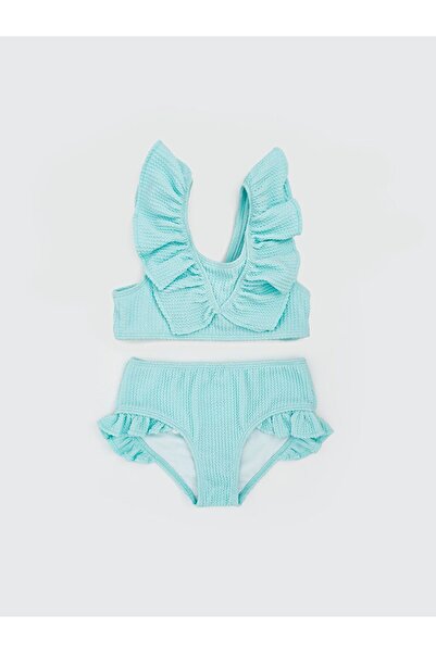LC Waikiki Girl's Bikini Set with Ribbon Detail