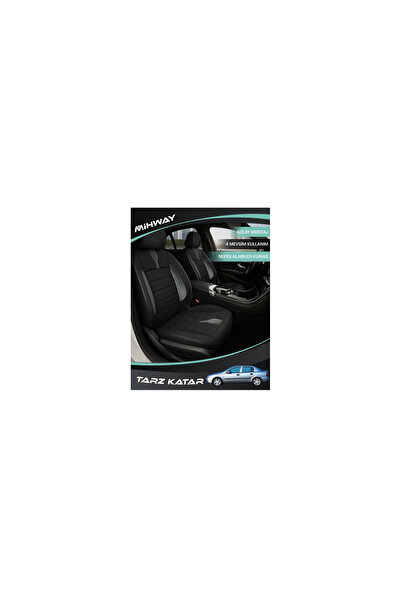 Mihway غطاء مقعد BETELGEUSE باللون الأسود لسيارة أوبل أسترا جي، مجموعة كاملة