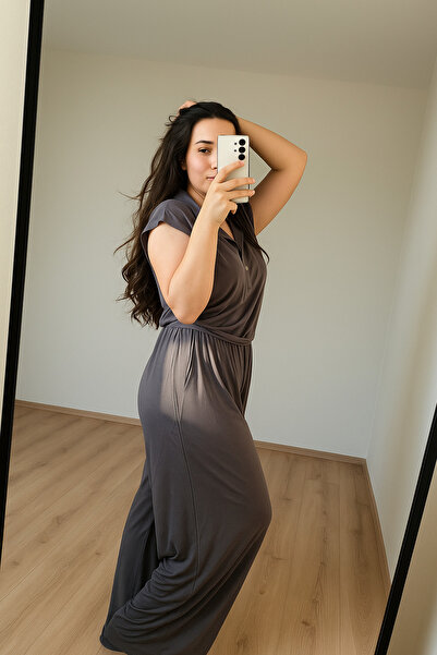 Enga Vera طقم علوي وسفلي مبطن موديل أنثراسايت