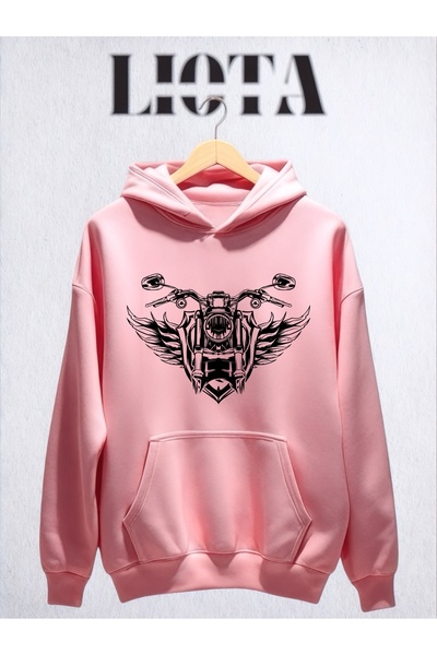 Vordevia Motor Wing Printed Sweatshirt Cotton