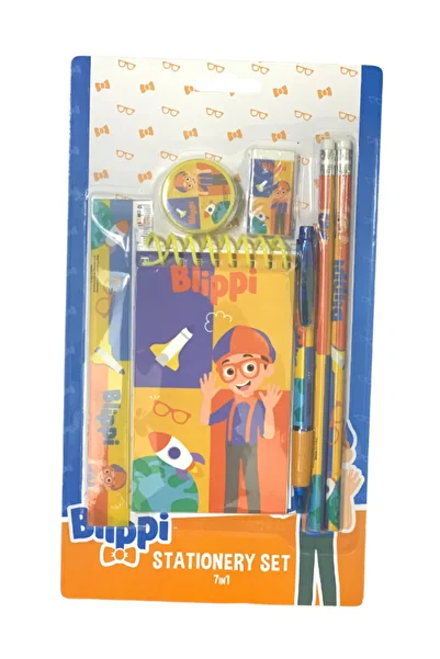 Rainbow Max Your favorite cartoon character Blippi in this 7-in-1 stationery set.