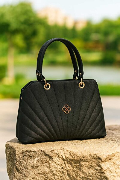 ZİVORA Geantă de mână și de umăr pentru femei, cu 2 compartimente, cu model în dungi, detaliu stea, curea încrucișată, elegantă și modernă