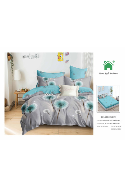 FIONNA.RO Finet Bed Linen With Elastic - Papadie Bleu
