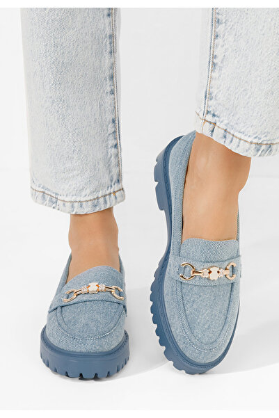 B T Shoes Denim mokasíny dámske Aelle