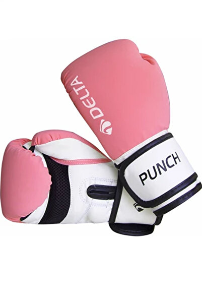 Delta Pembe Boks Eldiveni 6 OZ - 45 Kg Altı Çocuk ve Gençler İçin Kick Boks, Muay Thai, Sparring Eldiven