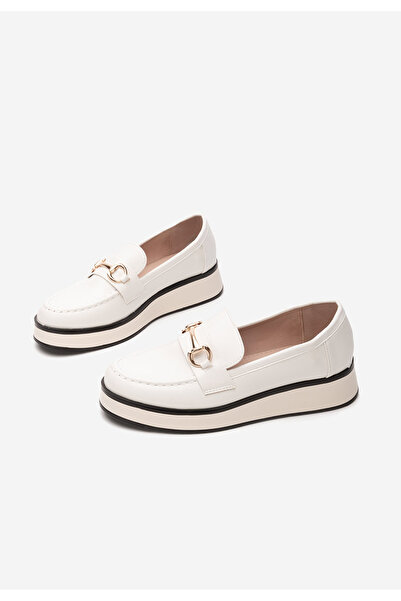 B T Shoes Loafers γυναικεια Dianna λευκά