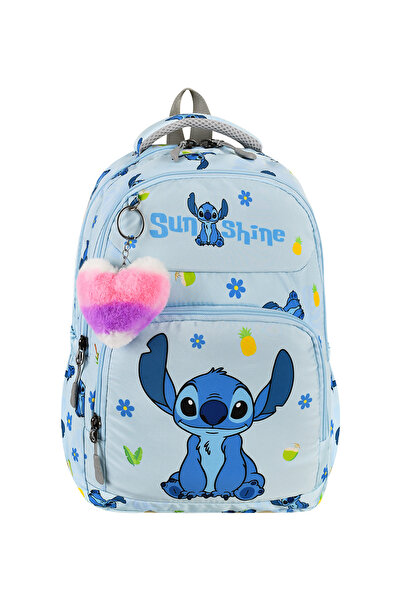 MASTER PACK Stitch Oyuncak Tatlı Ortopedik Sırt Destekli Folyo Beslenmelik ve Kalemlikli İlkokul Çantası Seti