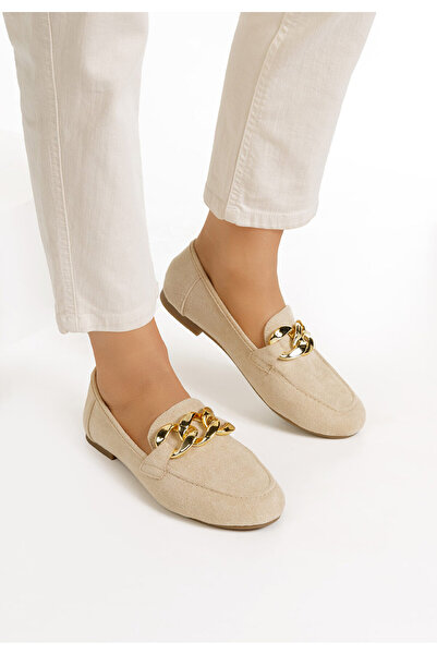 B T Shoes Béžové dámské mokasíny Dělení