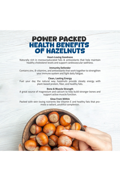 cloveto Hazelnut Blanched 250G – Natural, Skinless & Healthy Nut Ingredient