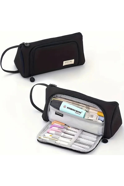 CEDAN مقلمة من قماش أكسفورد ذات سعة كبيرة ومتعددة الأقسام لطلاب المدارس الابت...